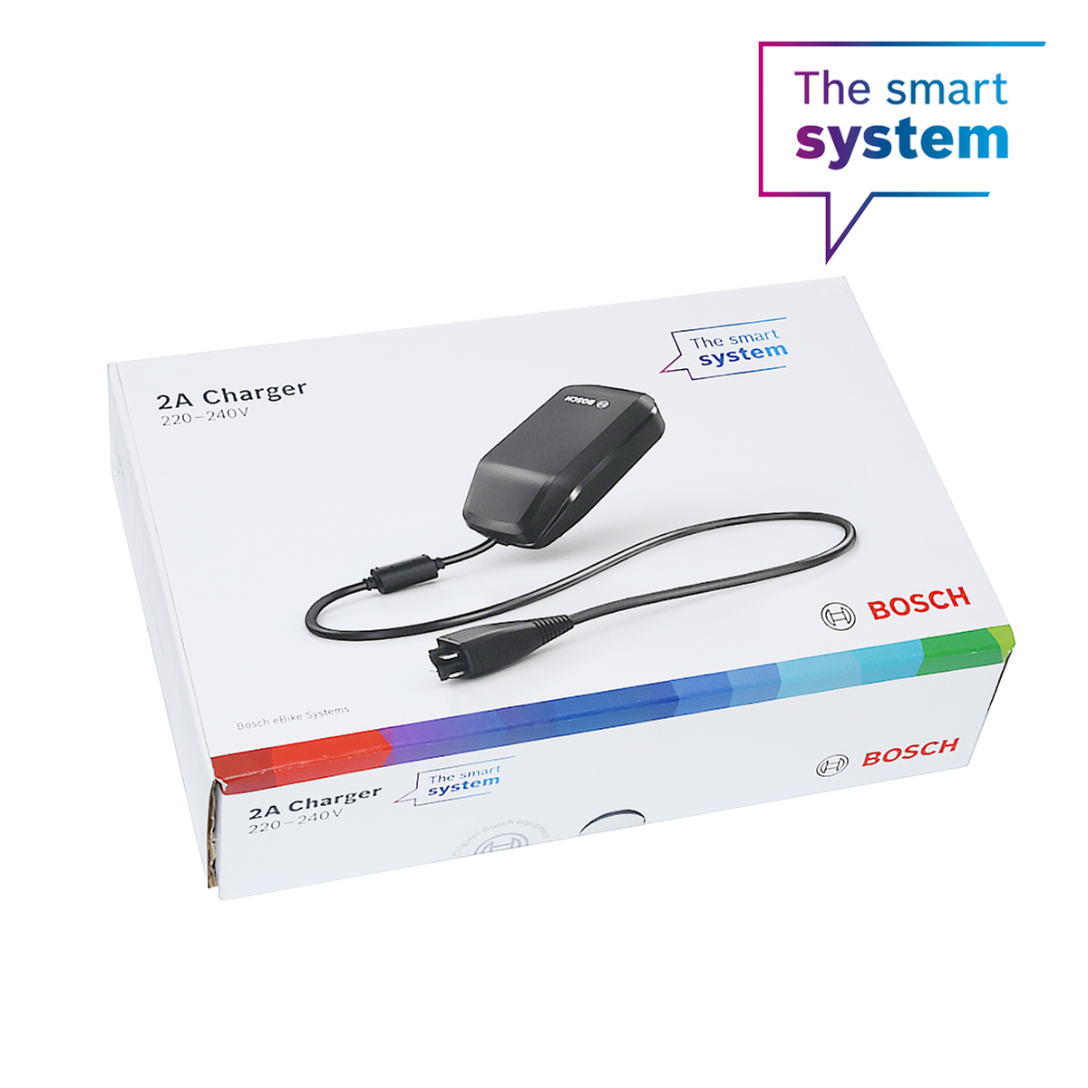 Bosch 2A Smart System UK Charger + Power Cable (BPC3200) - EB1290000K