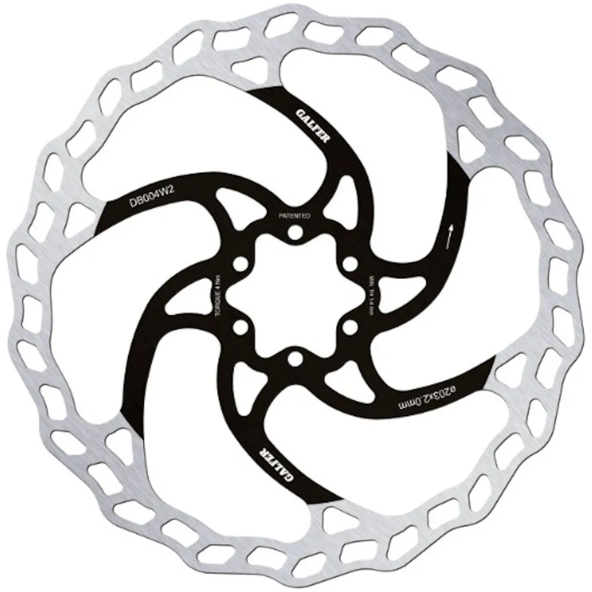 Galfer Wave Disc Rotor 6 Bolt. All Sizes 160 180 200 203 223mm
