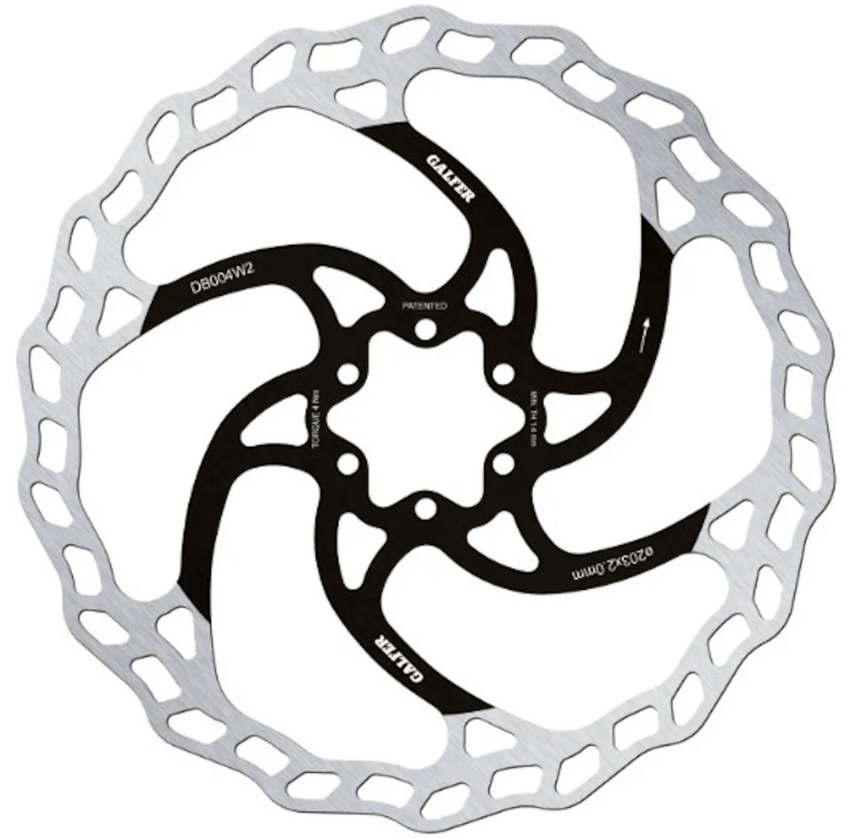 Disque de frein Galfer Wave 6 trous. Toutes tailles : 160, 180, 200, 203 et 223 mm. Nouveau !