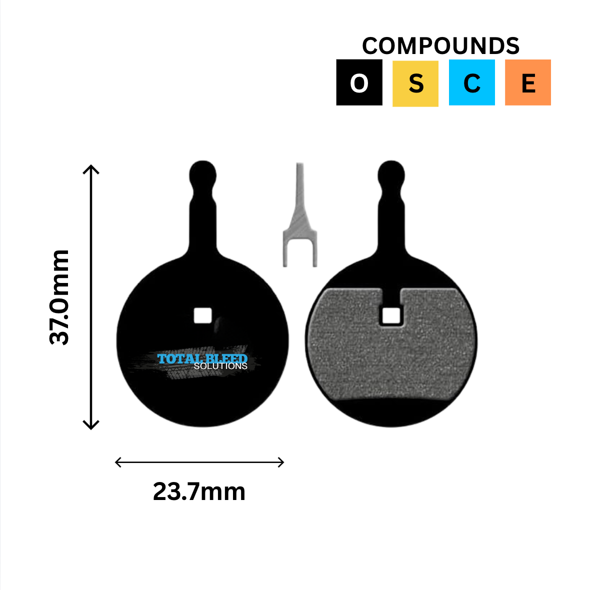 Promax Q3 DSK-913 Decipher Orange Render Disc Brake Pads by TBS
