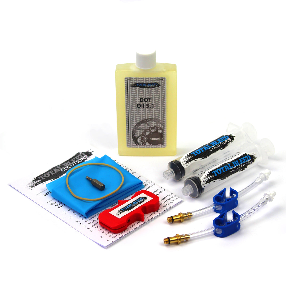 Kit de purge TBS pour formule avec fluide DOT 100 ml en option