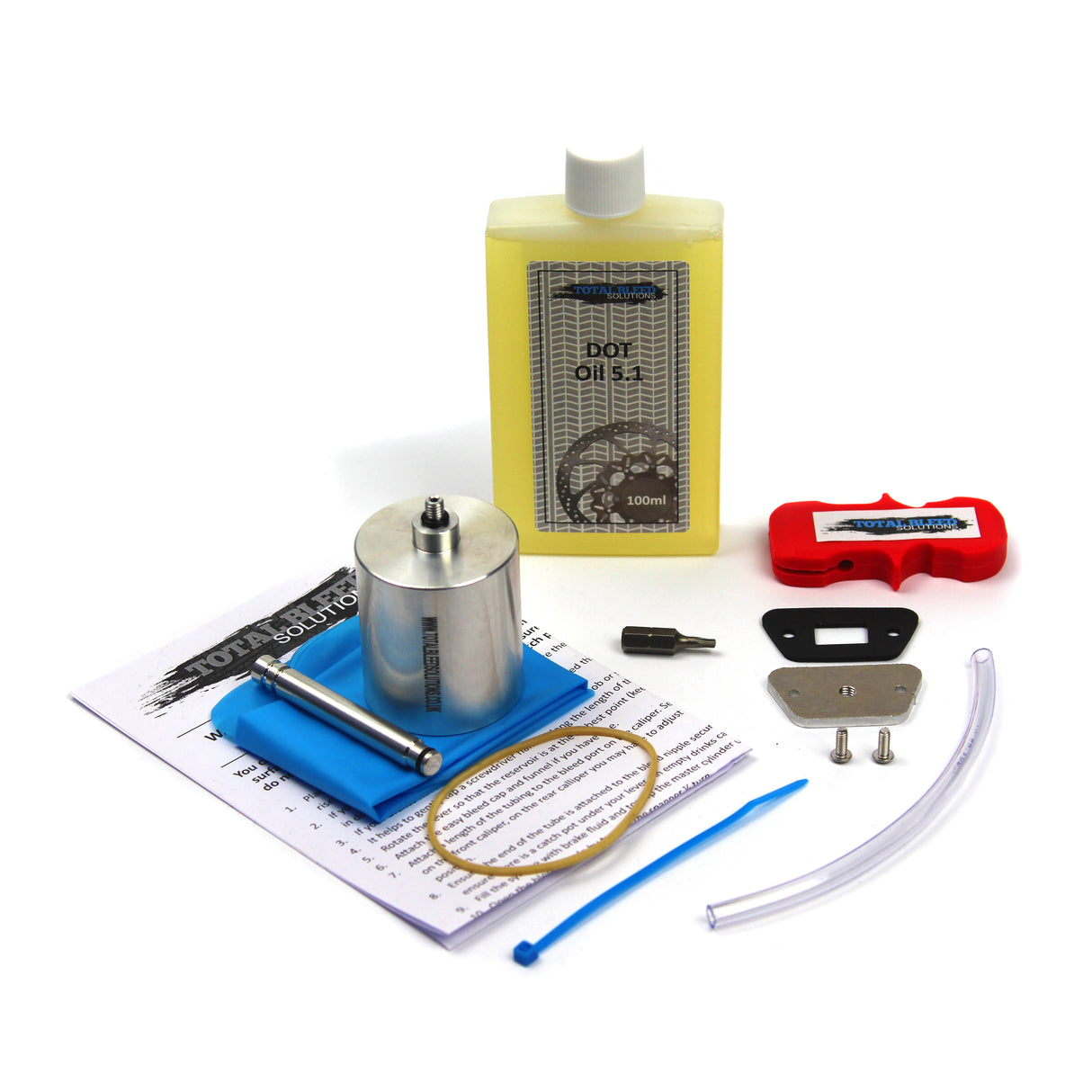 TBS Easy To Bleed Kit For Hope With Optional 100ml DOT Fluid