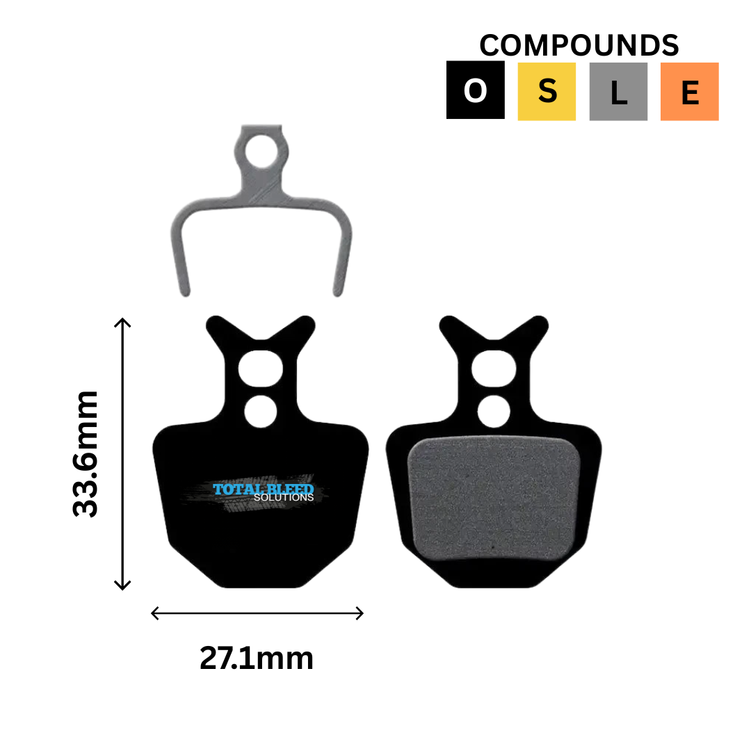 Formula ORO K18 K24 Puro Bianco Disc Brake Pads by TBS