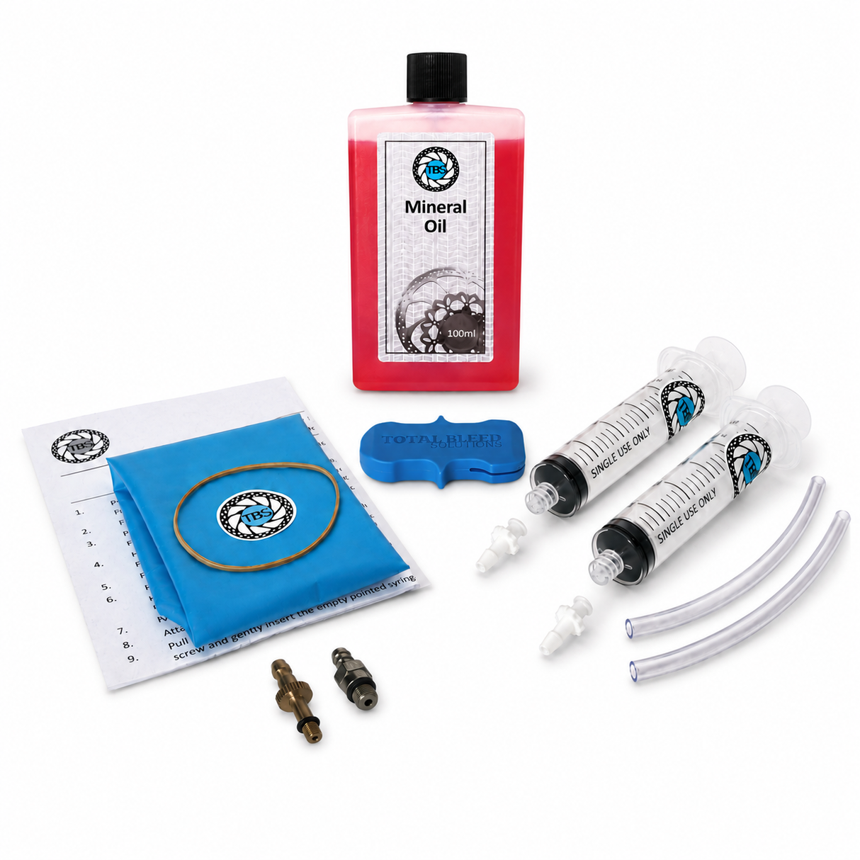 TBS Bleed Kit for Campagnolo with Optional 100ml Mineral Fluid