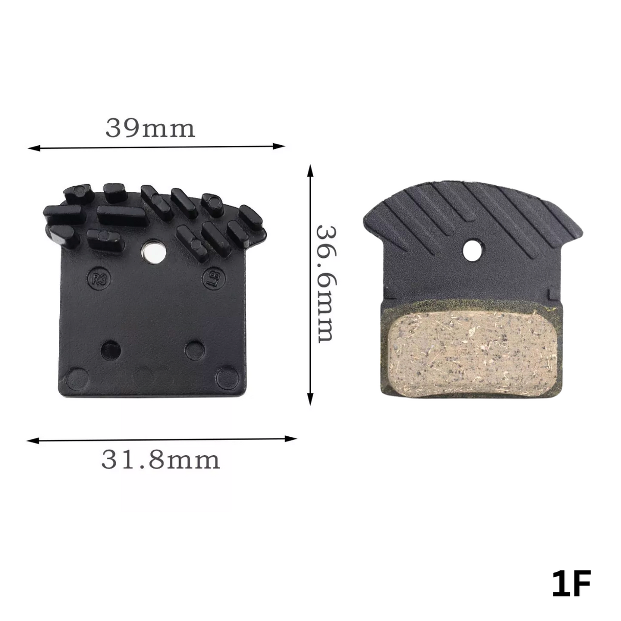 Plaquettes de frein à disque à ailettes TBS pour Shimano J05A SLX Deore XT M8000 (1F)