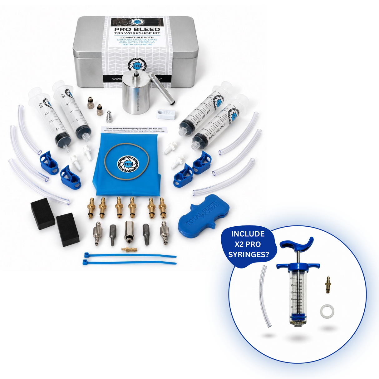 TBS Professional Workshop Hydraulic Brake Bleed Kit