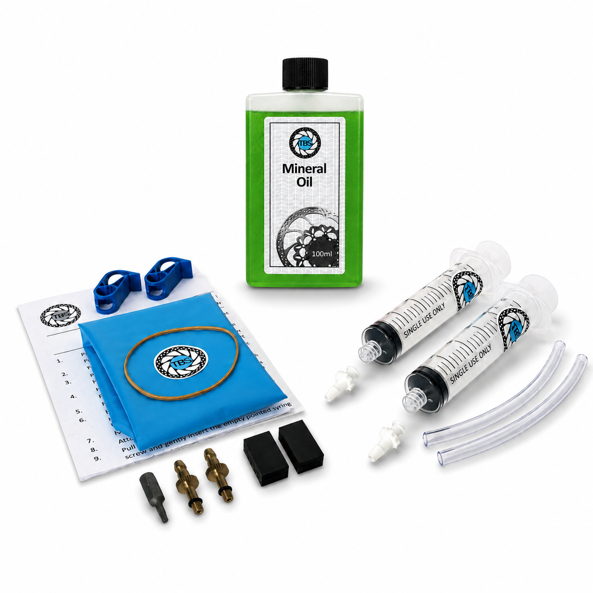 Kit de purge TBS pour SRAM DB8 avec liquide minéral 100 ml en option