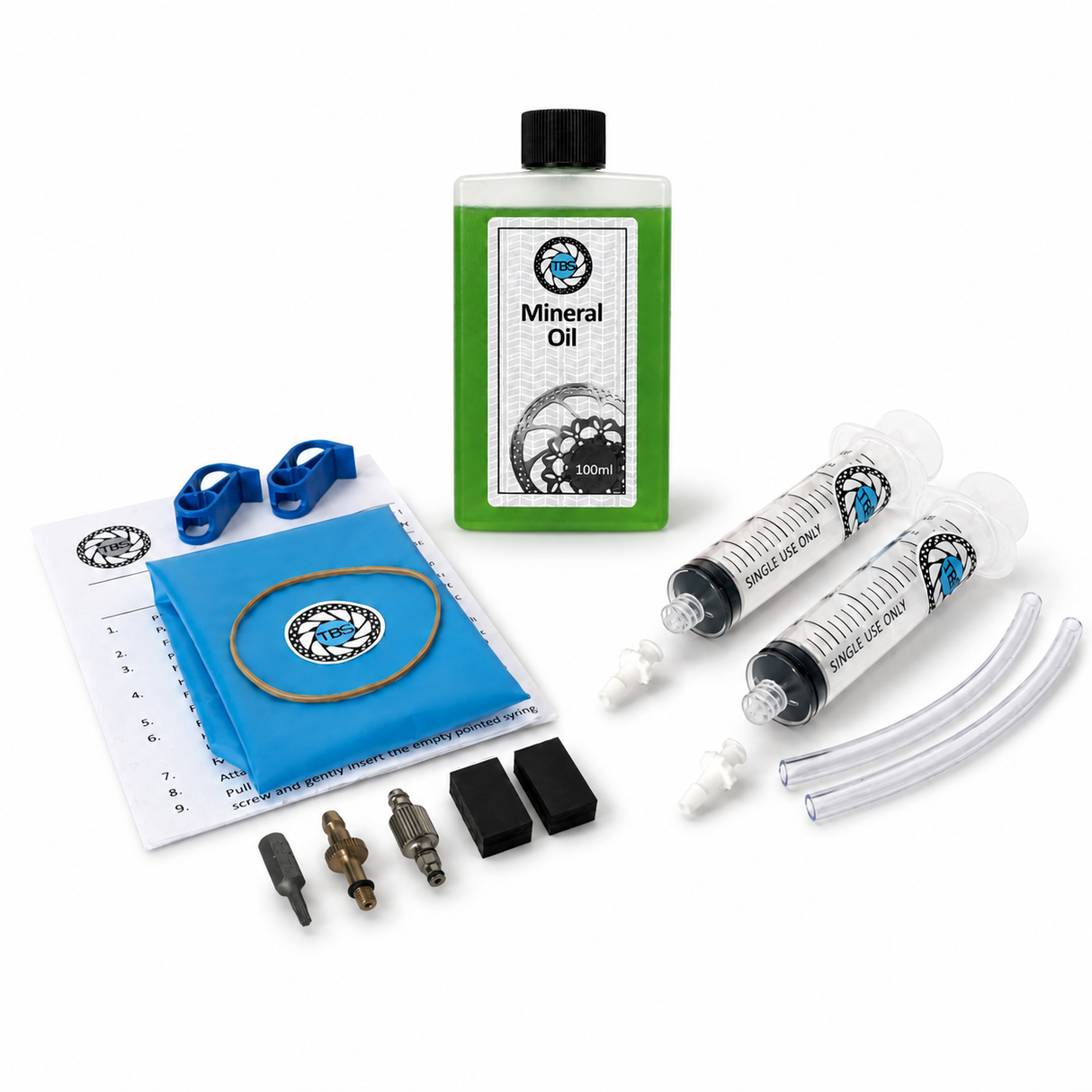 TBS Bleed Kit for SRAM Maven With Optional 100ml Mineral Fluid