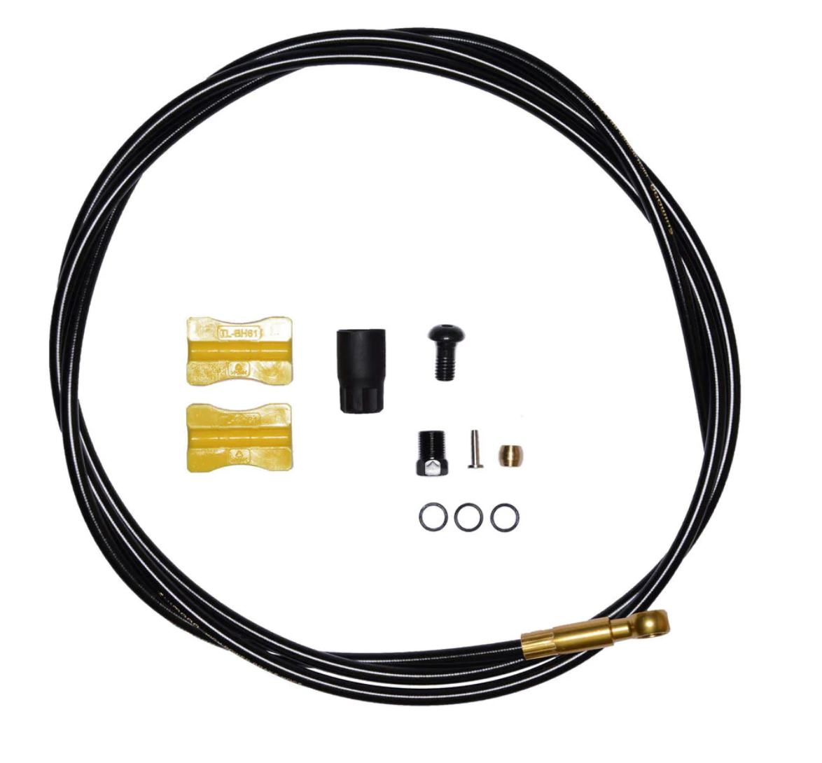 Durite de Frein Shimano SM-BH90 pour Saint M820 - ARRIÈRE - 1700mm - Noir / Or