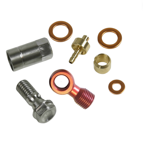 Hope 90 Degree Banjo Connector Pack: For 5mm Black Hose - All Colours