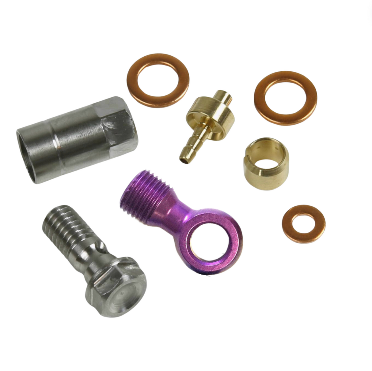 Hope 90 Degree Banjo Connector Pack: For 5mm Black Hose - All Colours