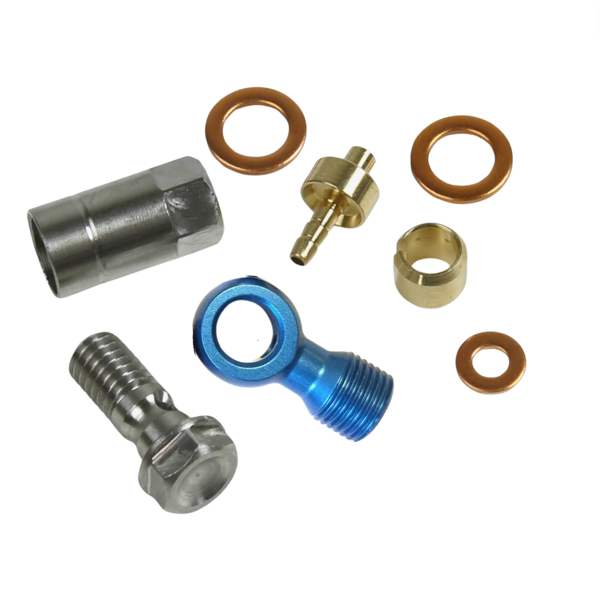 Hope 90 Degree Banjo Connector Pack: For 5mm Black Hose - All Colours