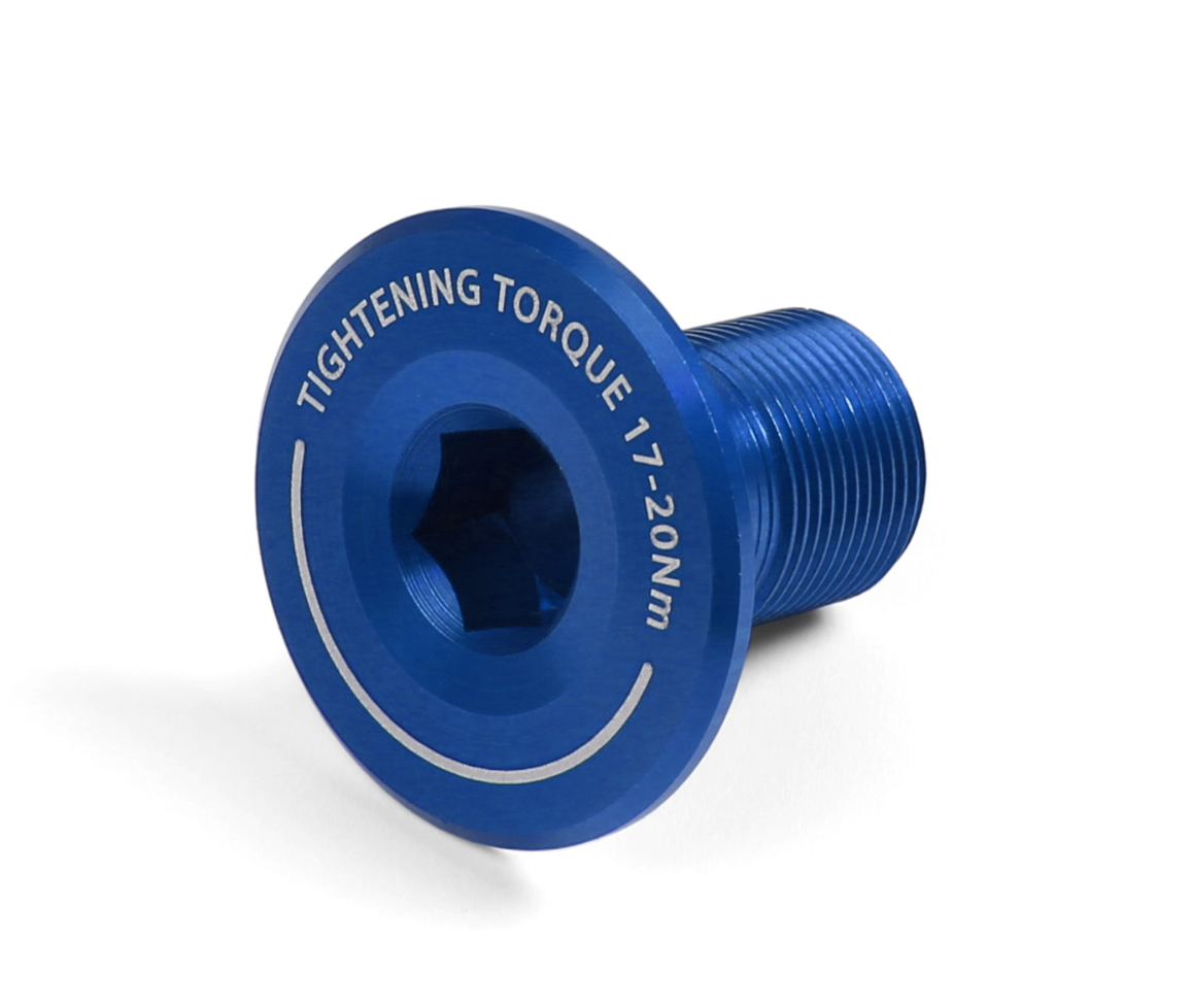 Hope Crankset Shaft End Cap. Crank Bolt: Various Colours - HC105-28