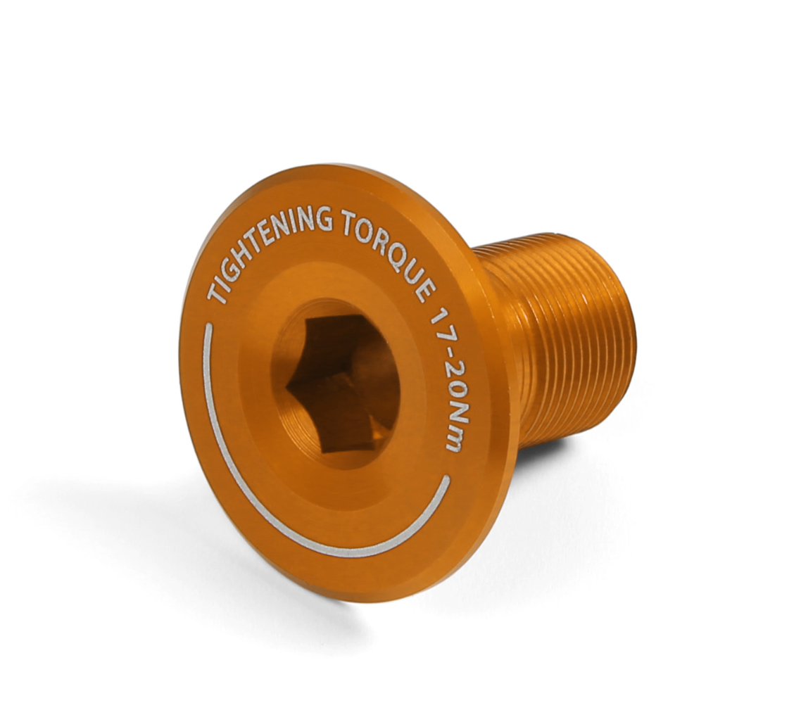 Hope Crankset Shaft End Cap. Crank Bolt: Various Colours - HC105-28