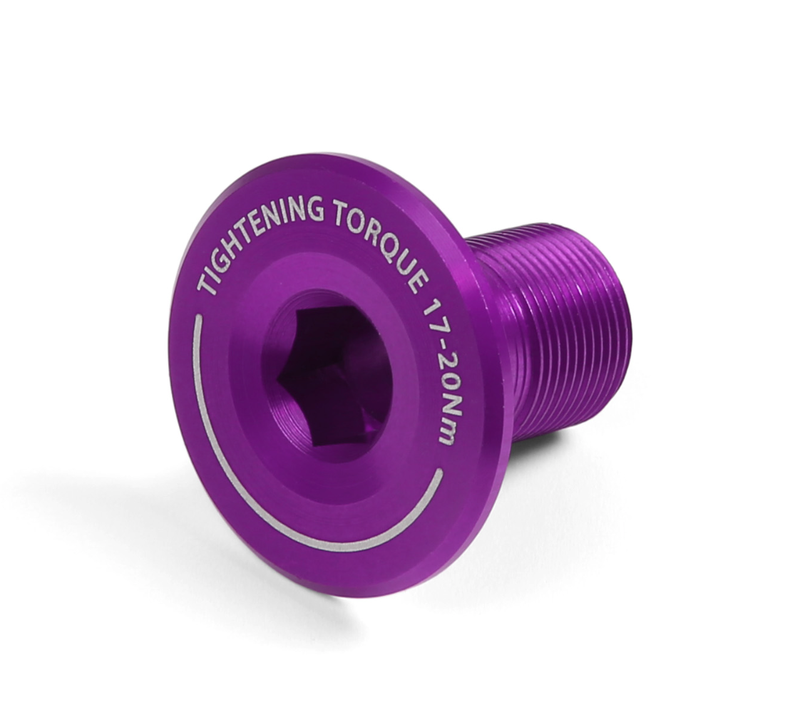 Hope Crankset Shaft End Cap. Crank Bolt: Various Colours - HC105-28