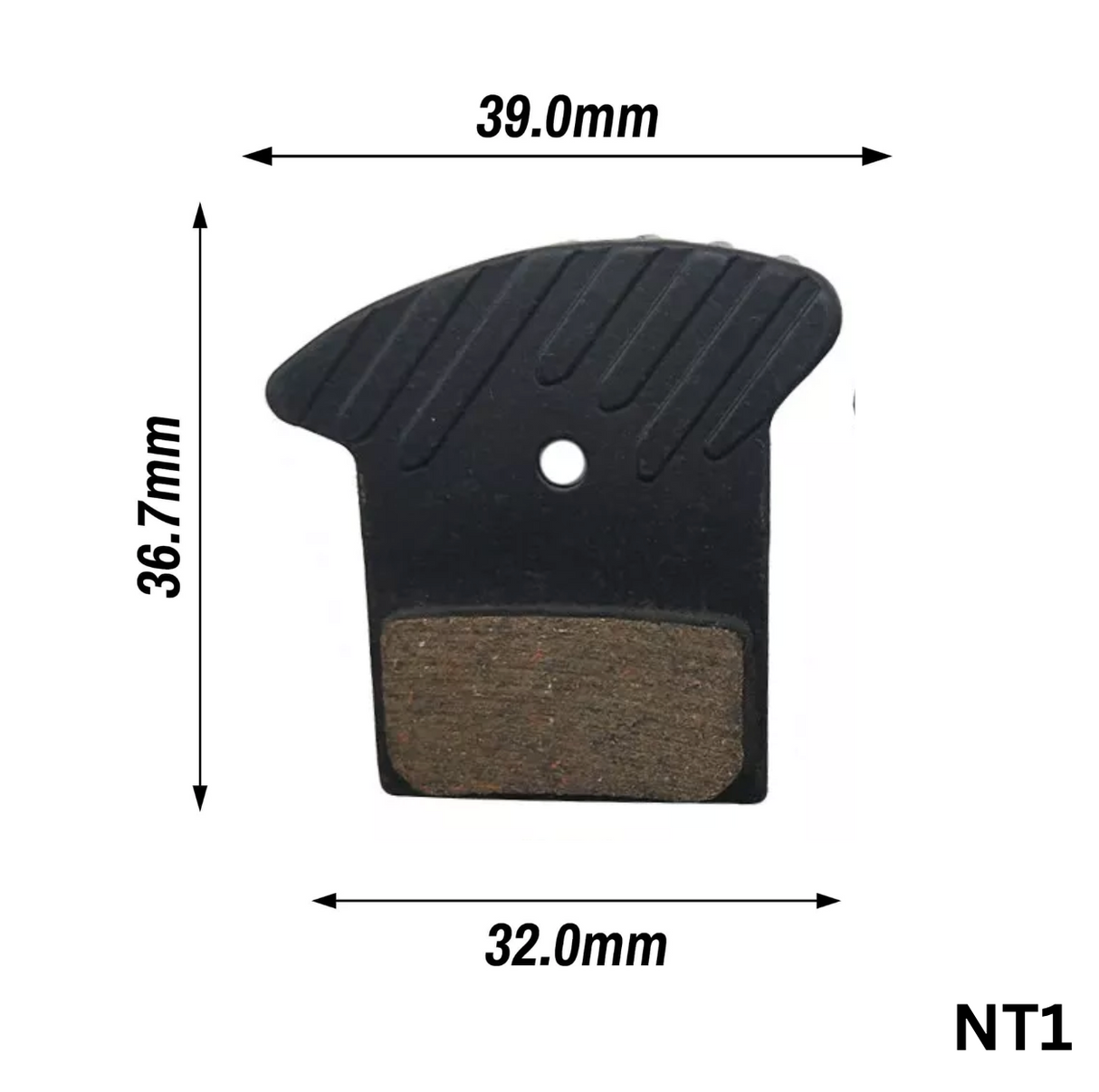 TBS Shimano Kühl-Scheibenbremsbeläge mit Kühlrippen. Für J03A ICE TECH. (NT1)