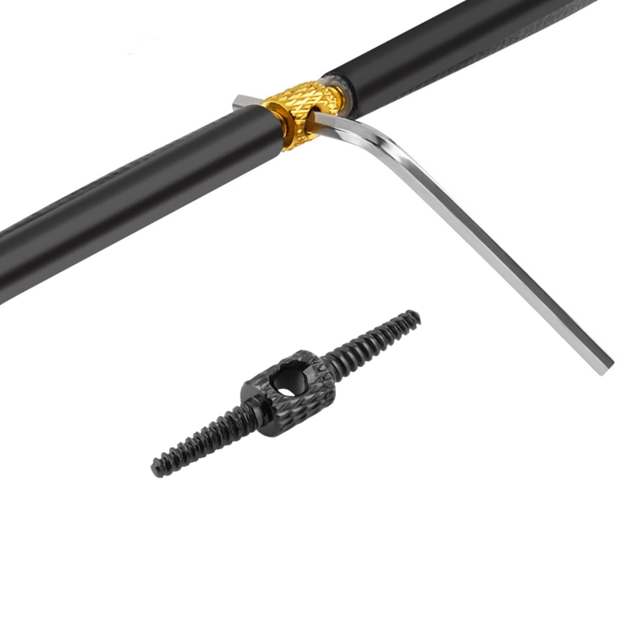 TBS Hose Connector Fitting for Internal Dropper and Brake Hose Routing