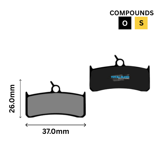 SRAM 9.0 Disc Brake Pads by TBS
