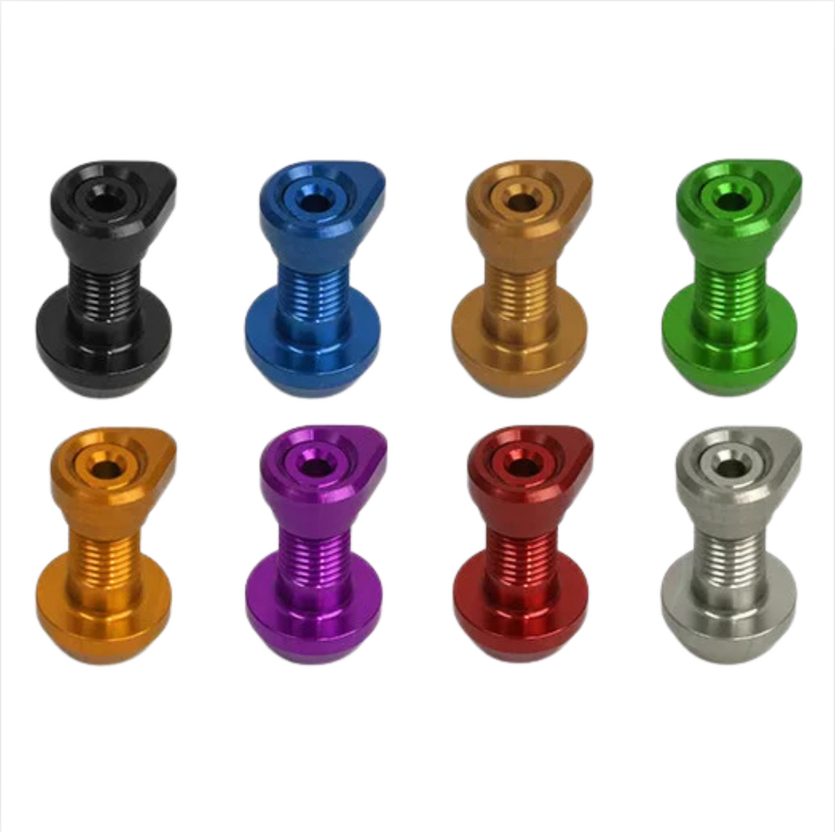 Boulon de serrage de selle Hope et écrou en forme de goutte d'eau. Toutes les couleurs !