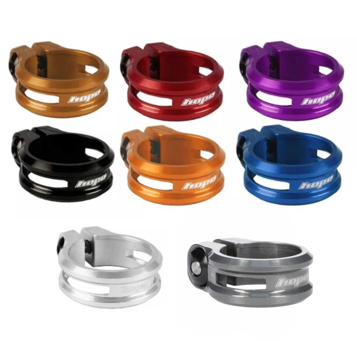 Hope Seat Post Clamp ST (Bolted) - CNC T6 Alloy - New Design Dropper Compatible