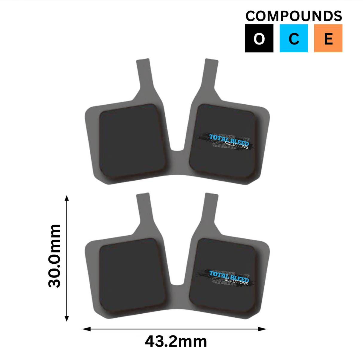 TBS Hydraulic Disc Brake Pads For Magura MT5 - MT7 - Trail - Thirty