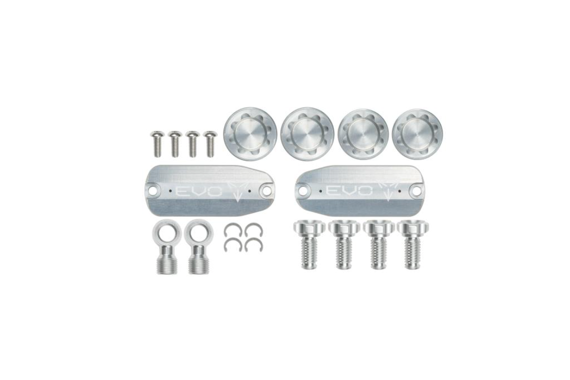 Hope EVO GR4 Brake Custom Kit - Lids Bore Caps Banjo Adj Screws All Colours.