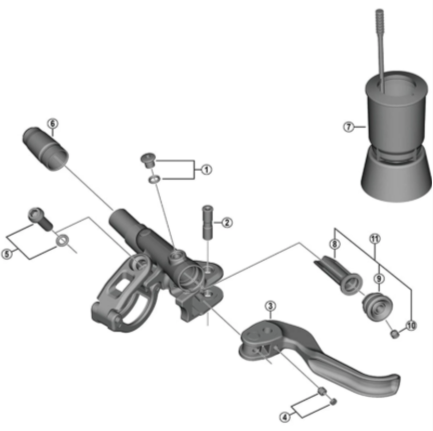 Shimano Spares BL-M9100 Diaphragm Unit. Y1XJ98030