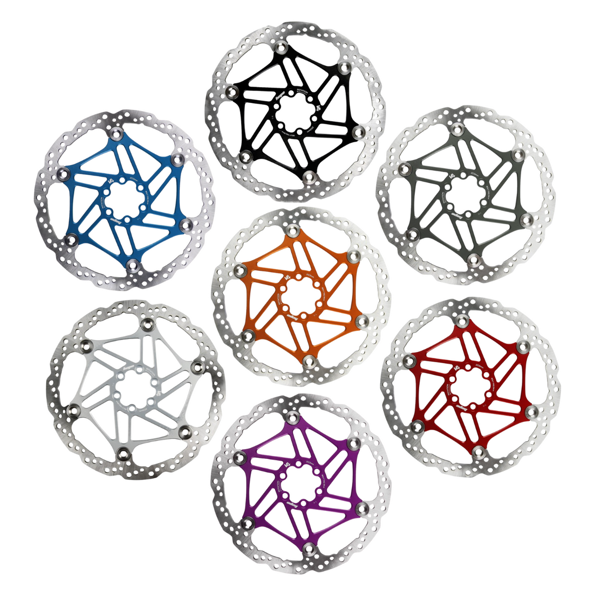 Hope V4 Vented Floating Disc Brake Rotor 203mm or 220mm - Vented - All Colours