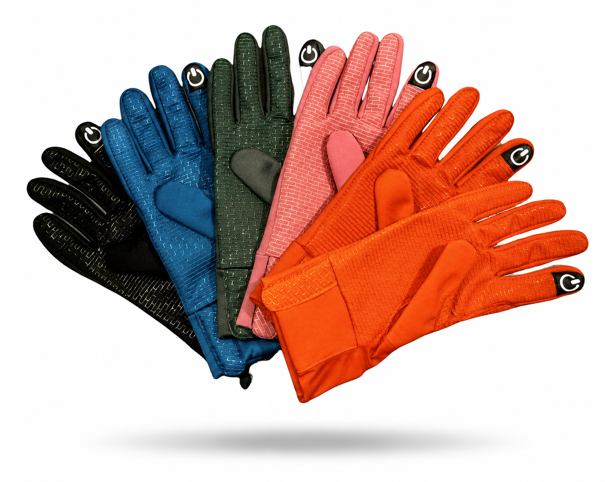 Gants d'équitation à doigts complets TBS E-tip. Grand.