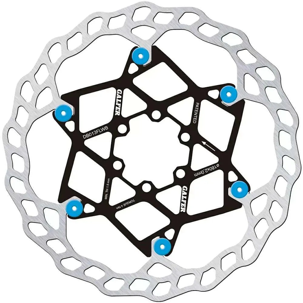 Galfer Wave Floating Disc Rotor 6 Bolt – All Sizes Colours 180mm 203mm - 2mm