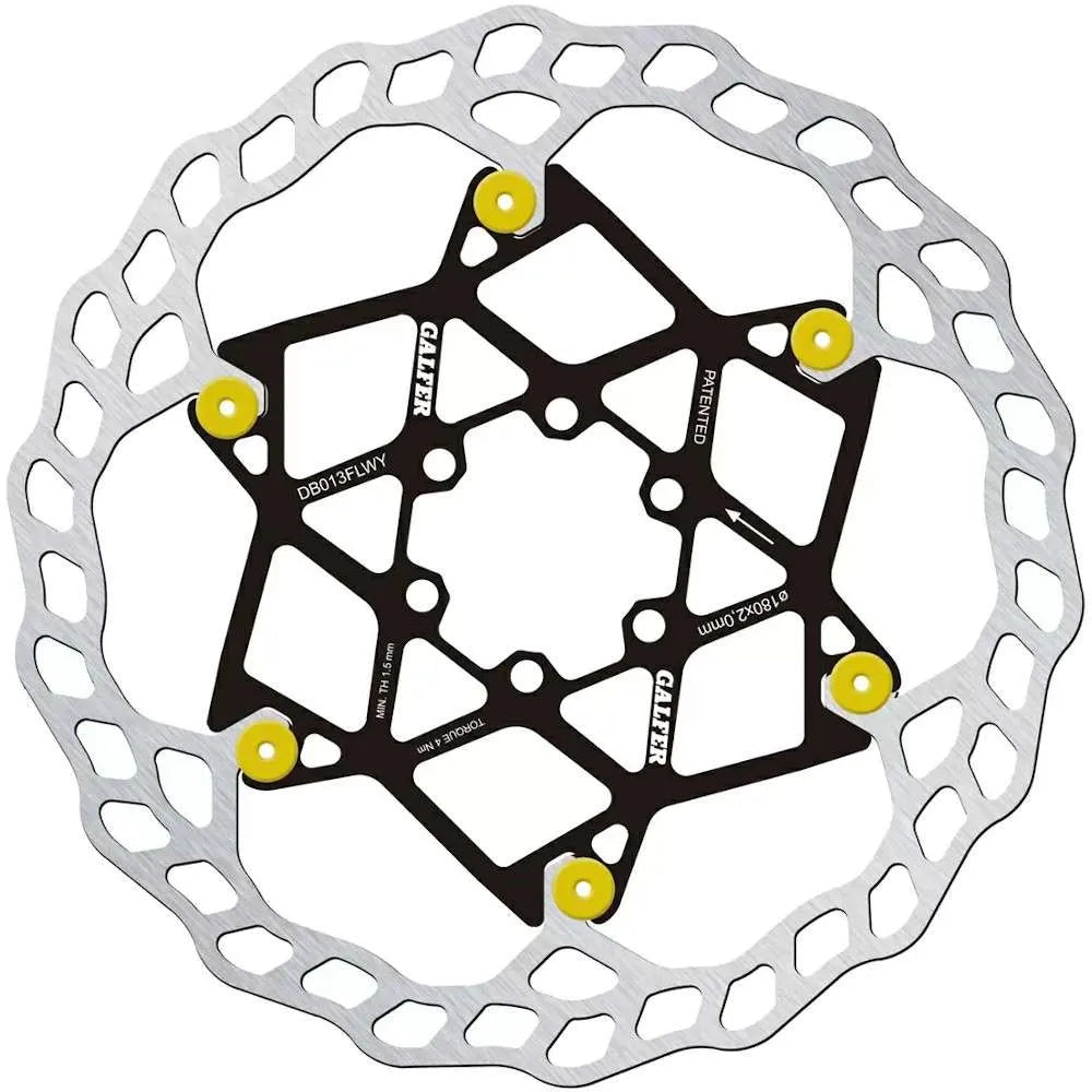 Galfer Wave Floating Disc Rotor 6 Bolt – All Sizes Colours 180mm 203mm - 2mm