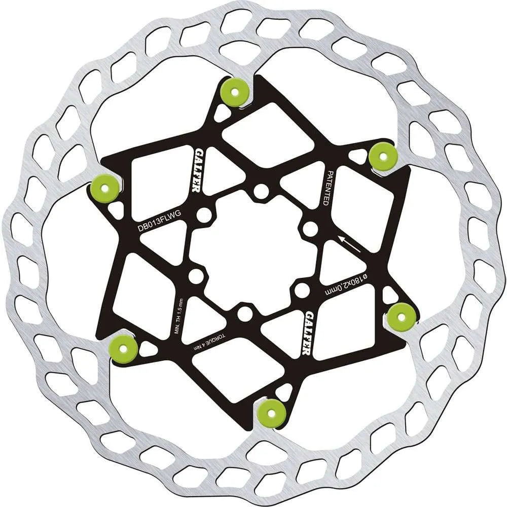 Galfer Wave Floating Disc Rotor 6 Bolt – All Sizes Colours 180mm 203mm - 2mm