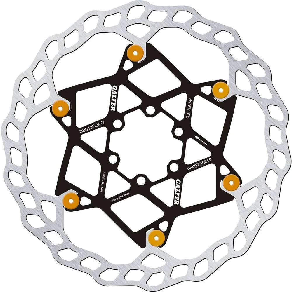 Galfer Wave Floating Disc Rotor 6 Bolt – All Sizes Colours 180mm 203mm - 2mm