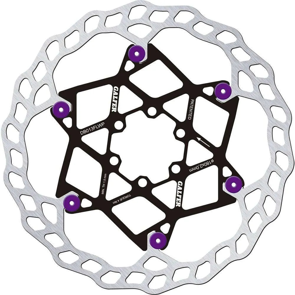 Galfer Wave Floating Disc Rotor 6 Bolt – All Sizes Colours 180mm 203mm - 2mm