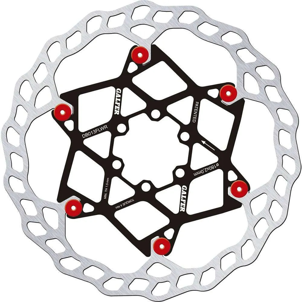 Galfer Wave Floating Disc Rotor 6 Bolt – All Sizes Colours 180mm 203mm - 2mm