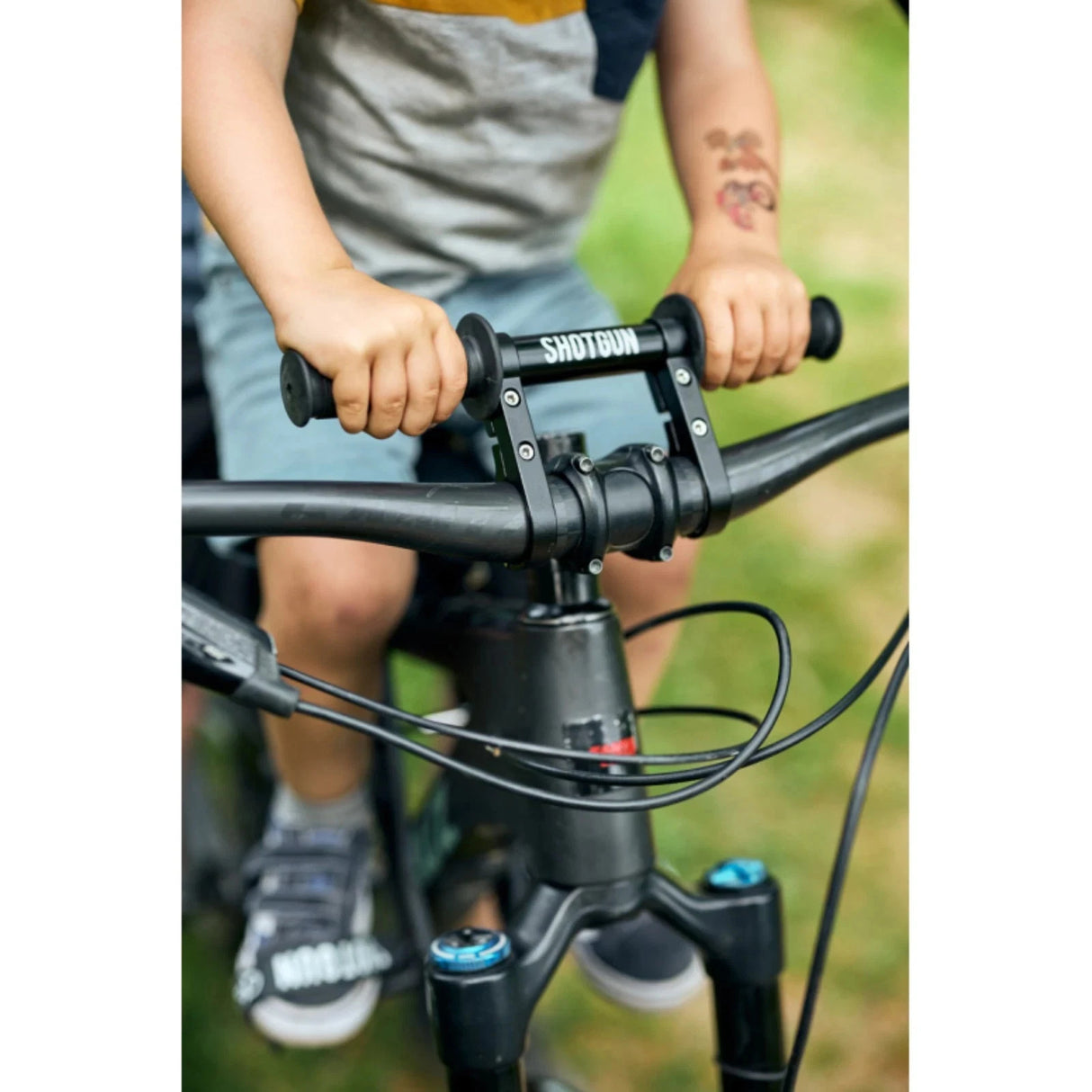 Kids Ride Shotgun Child Bike Seat & Handlebars Combo - 2-5 Years (48lb / 22kg)