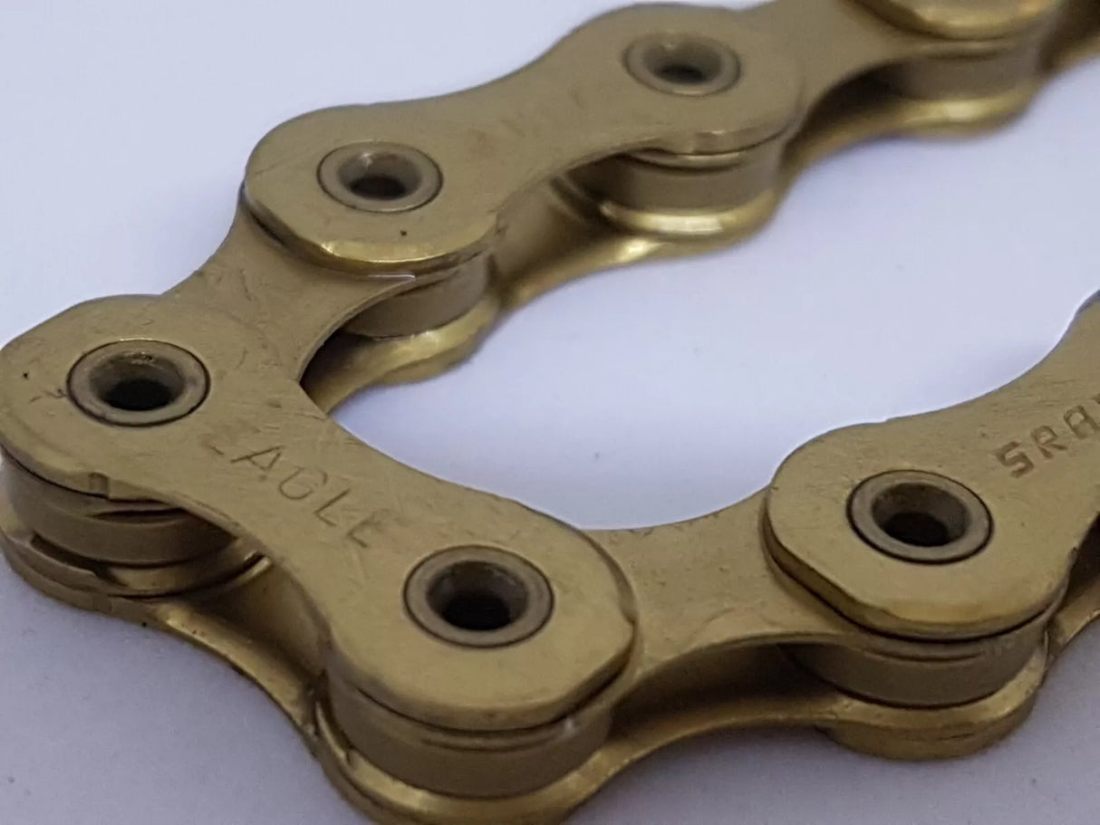 SRAM Eagle XX1 12 speed Chain Hollow Pin 126 Links - Gold Rainbow Black Copper