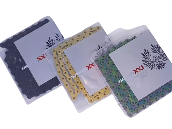 SRAM Eagle XX1 12 speed Chain Hollow Pin 126 Links - Gold Rainbow Black Copper