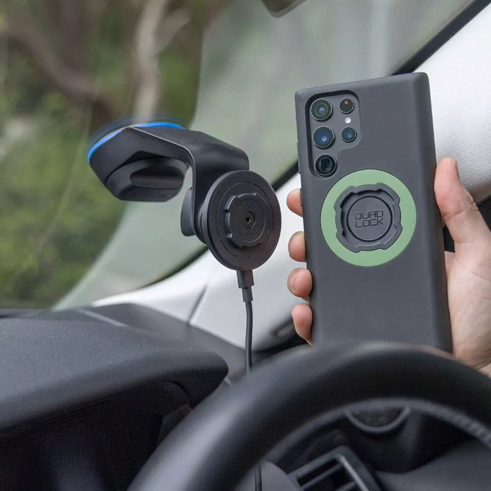 Quad Lock Wireless Charging Head for Car / Desk Mount and Quad Lock 360. V2 MAG