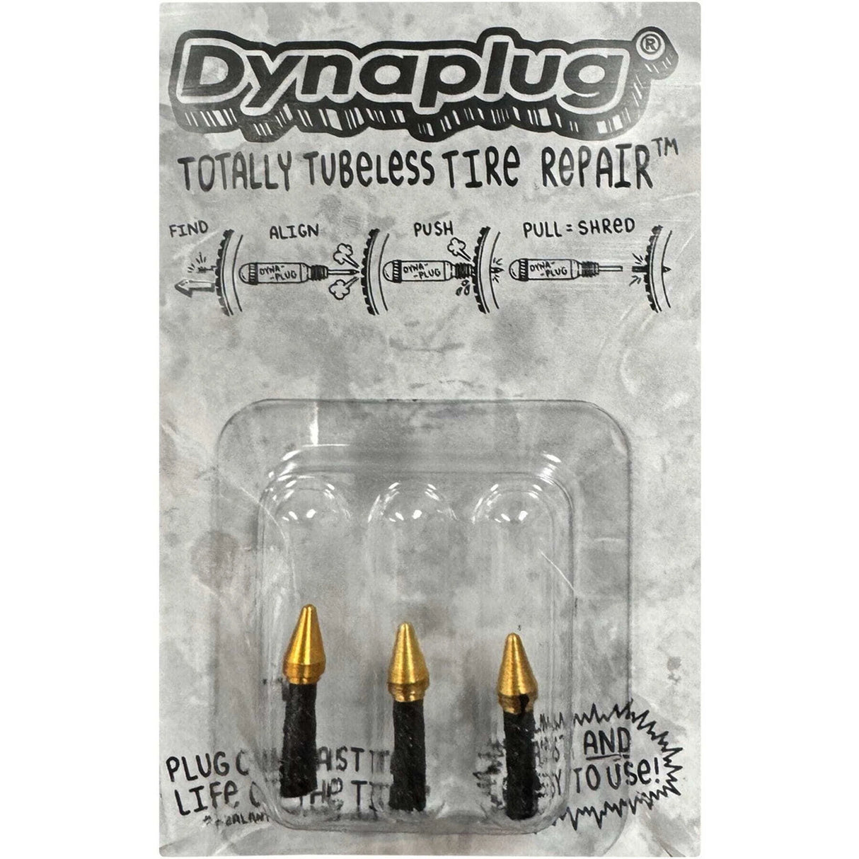 Dynaplug Soft Nose Tip Plugs For Tubeless Tyre Repair Kit - 3 Pack