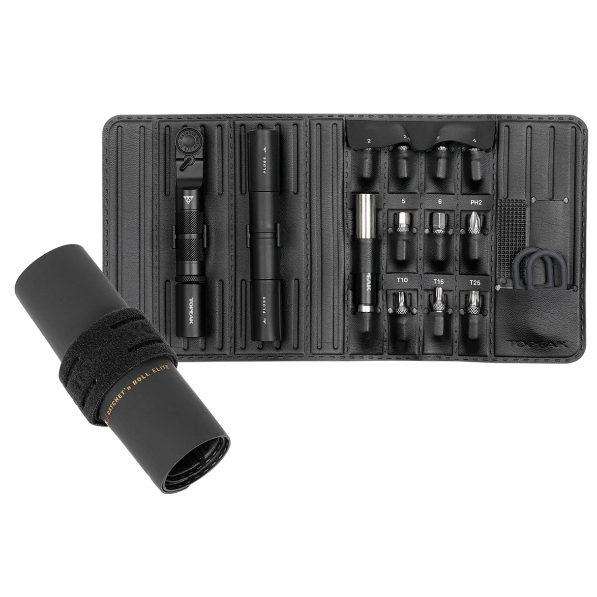 Topeak Ratchet N Roll Elite, Bits / Ratchet / CO2 Inflator / Repair Plugs & Tool