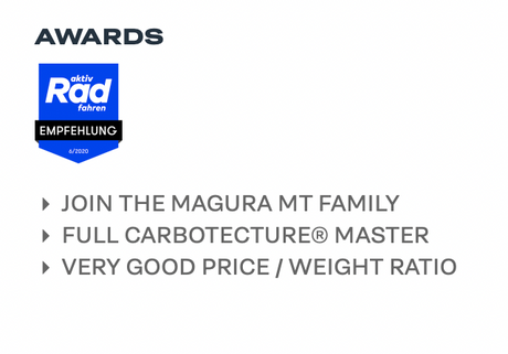 Magura MT SPORT, 2-finger Carbotecture® Lever Blade. Suitable For Mounting Left or Right. Front or Rear. 2701705