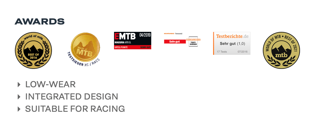 Magura MT8 SL FM, 1-finger HC-Carbon Lever Blade. Suitable For Mounting Left or Right, Flat Mount. 2701632