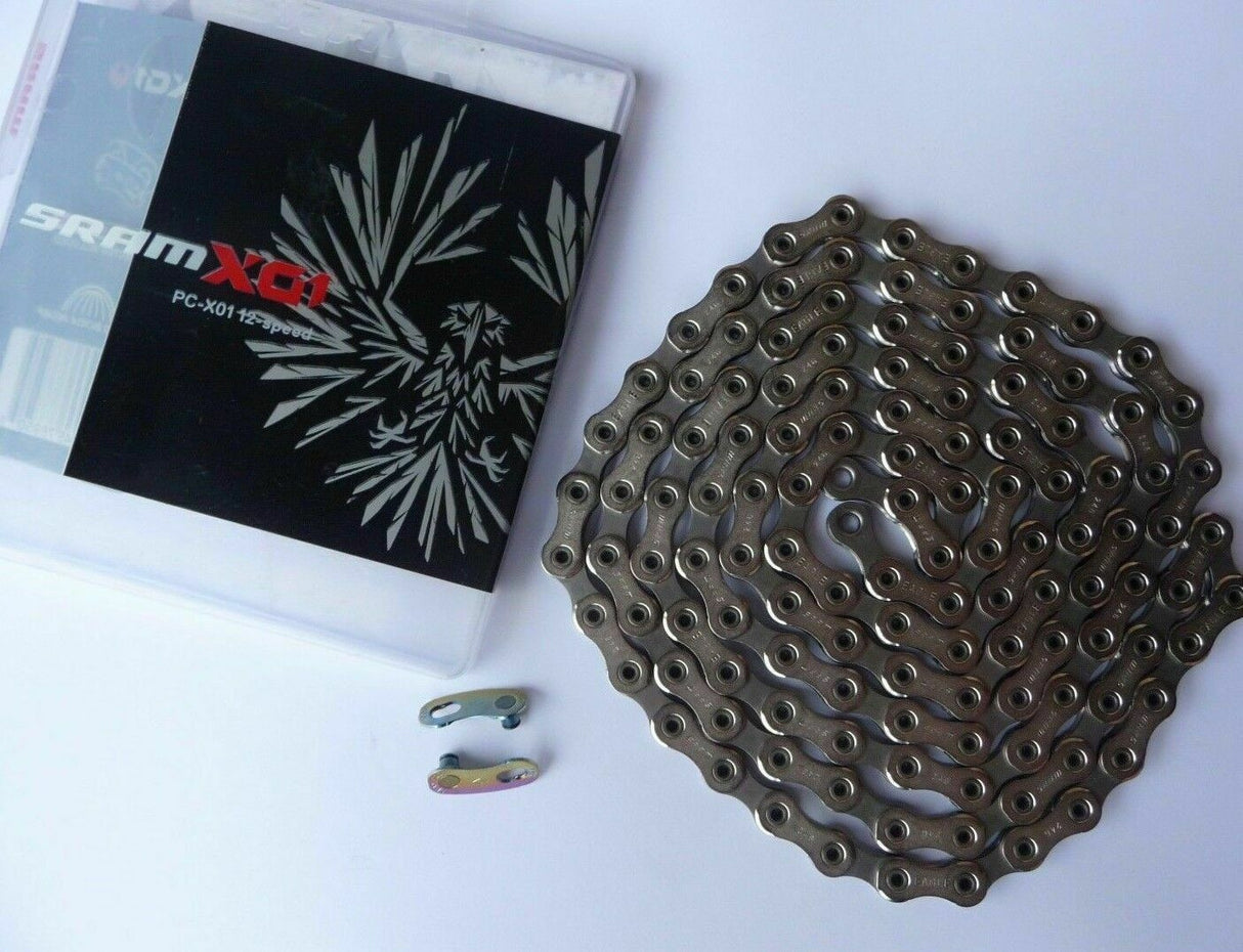 SRAM PC X01 Eagle HollowPin Chain 12 speed with Power Lock. 00.2518.023.011