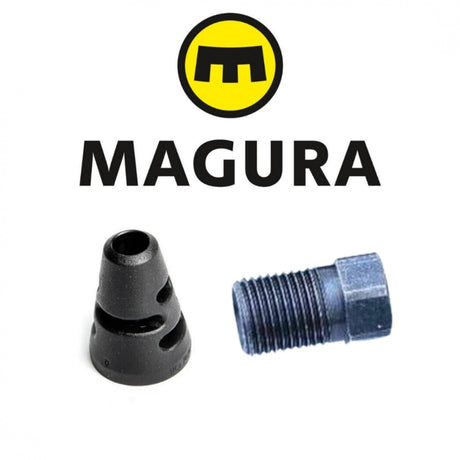 * Genuine Magura Tubing Cover ( 0724699 ) and Sleeve Nut ( 0720446 ) HS. Black.