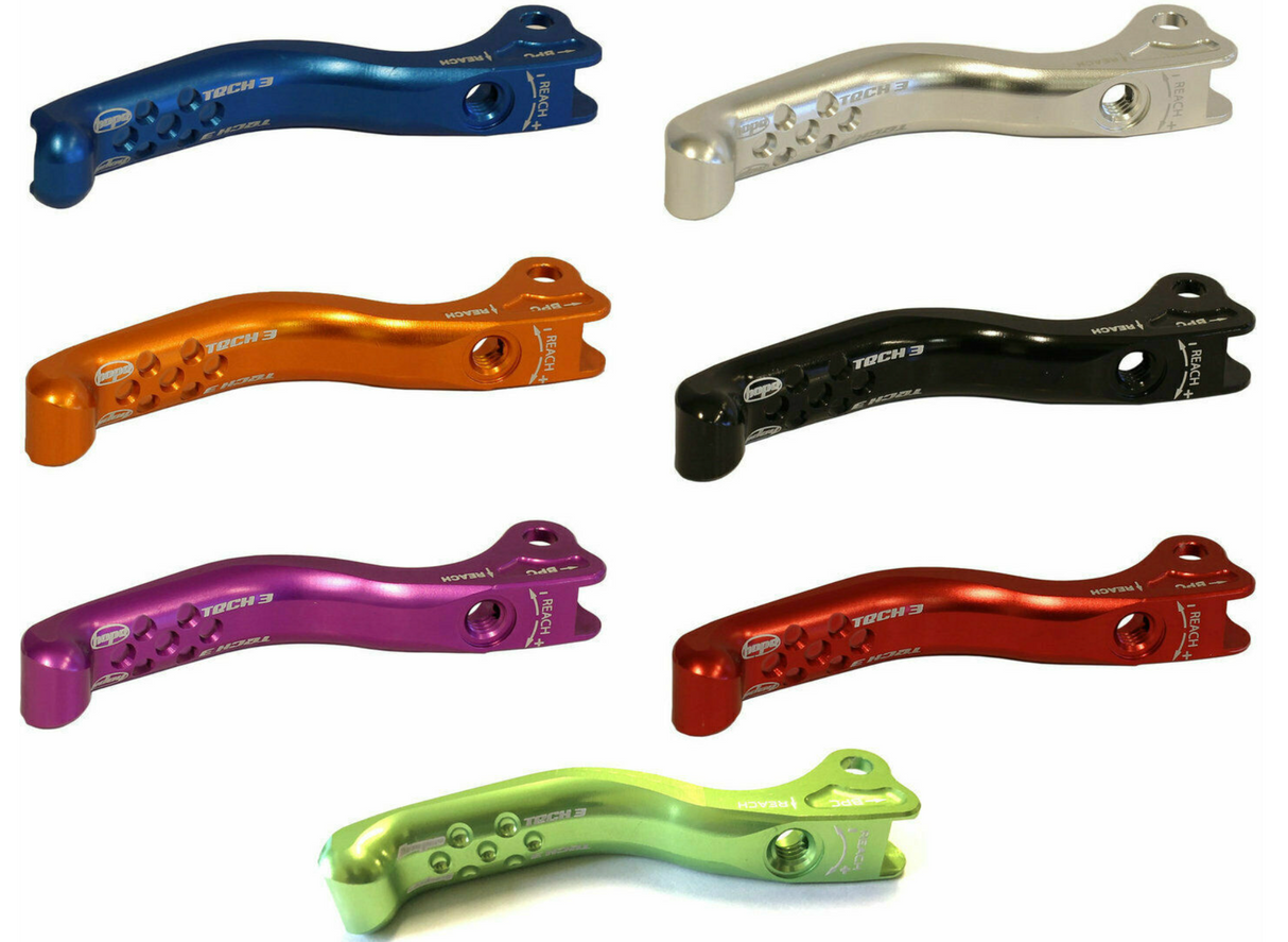 Lame de levier Hope Brake Tech 3 - Fossettes. Différentes couleurs !