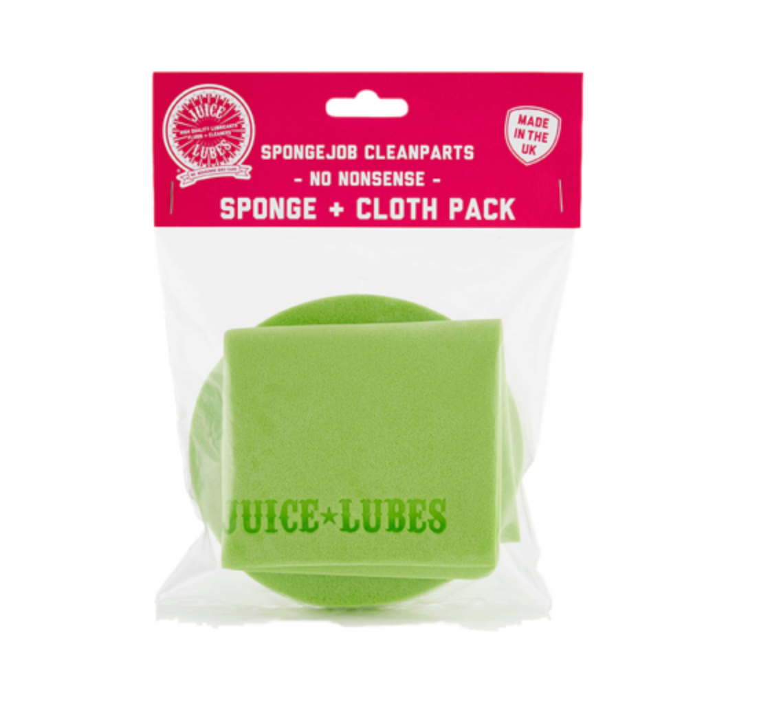 Juice Lubes Sponge & Cloth Cleaning Kit, Spongejob CleanParts