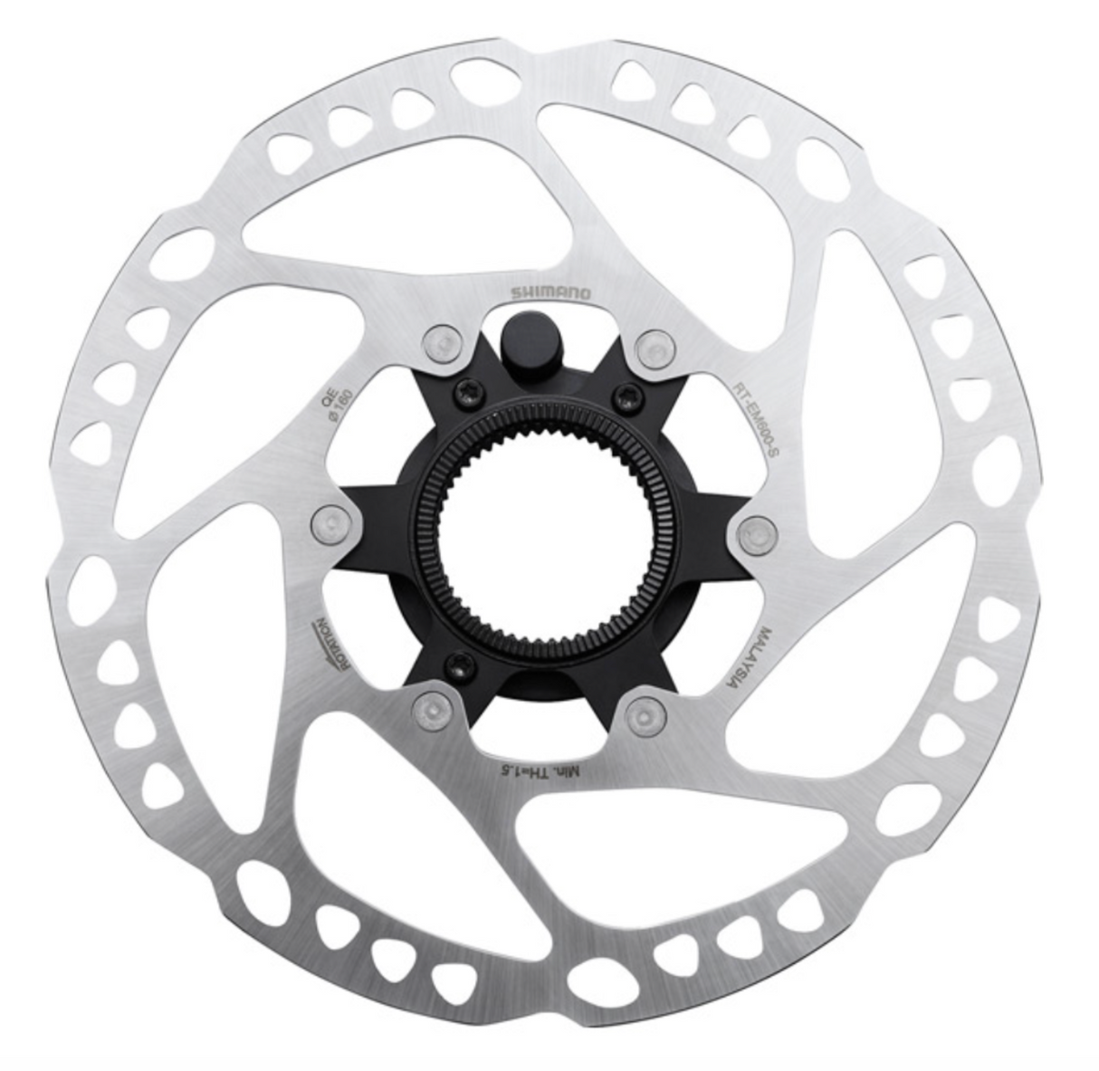 Shimano RT-EM600 Steps Centre-Lock Disc Rotor with Lockring and Magnet - 160mm 180mm 203mm EXT