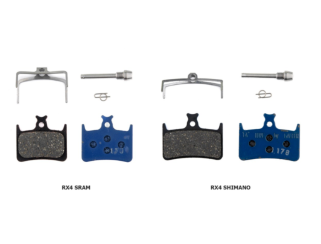 Hope RX4 Brake Pads - Road Compound. SRAM - SR4 - RX4+ Blue