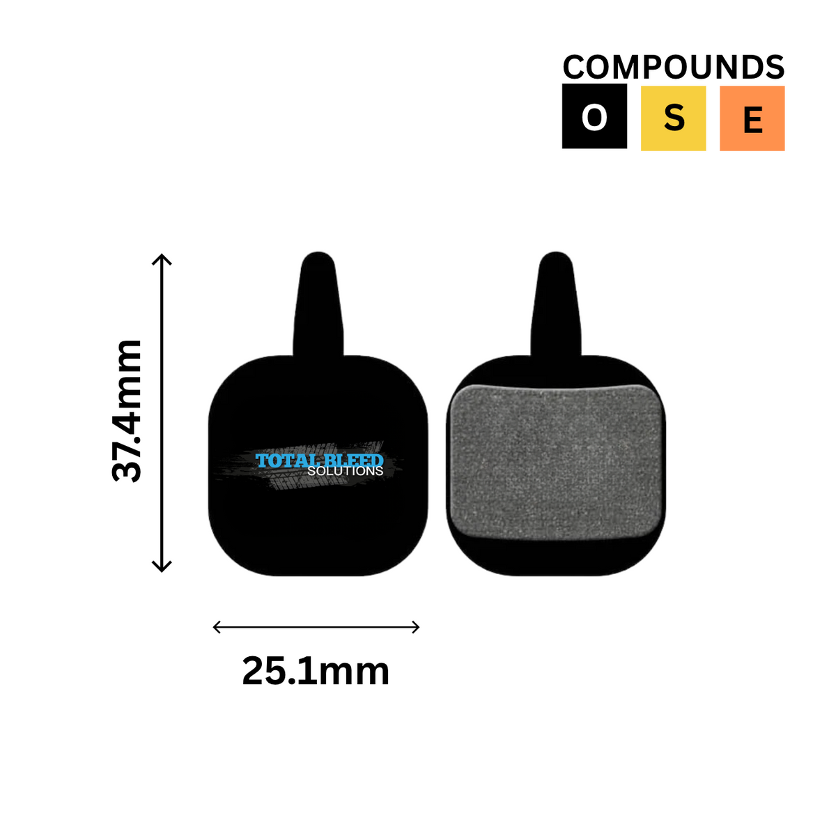 Tektro IO Gemini Novela Aquila Disc Brake Pads by TBS